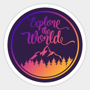 Explore the World Adventure Sticker